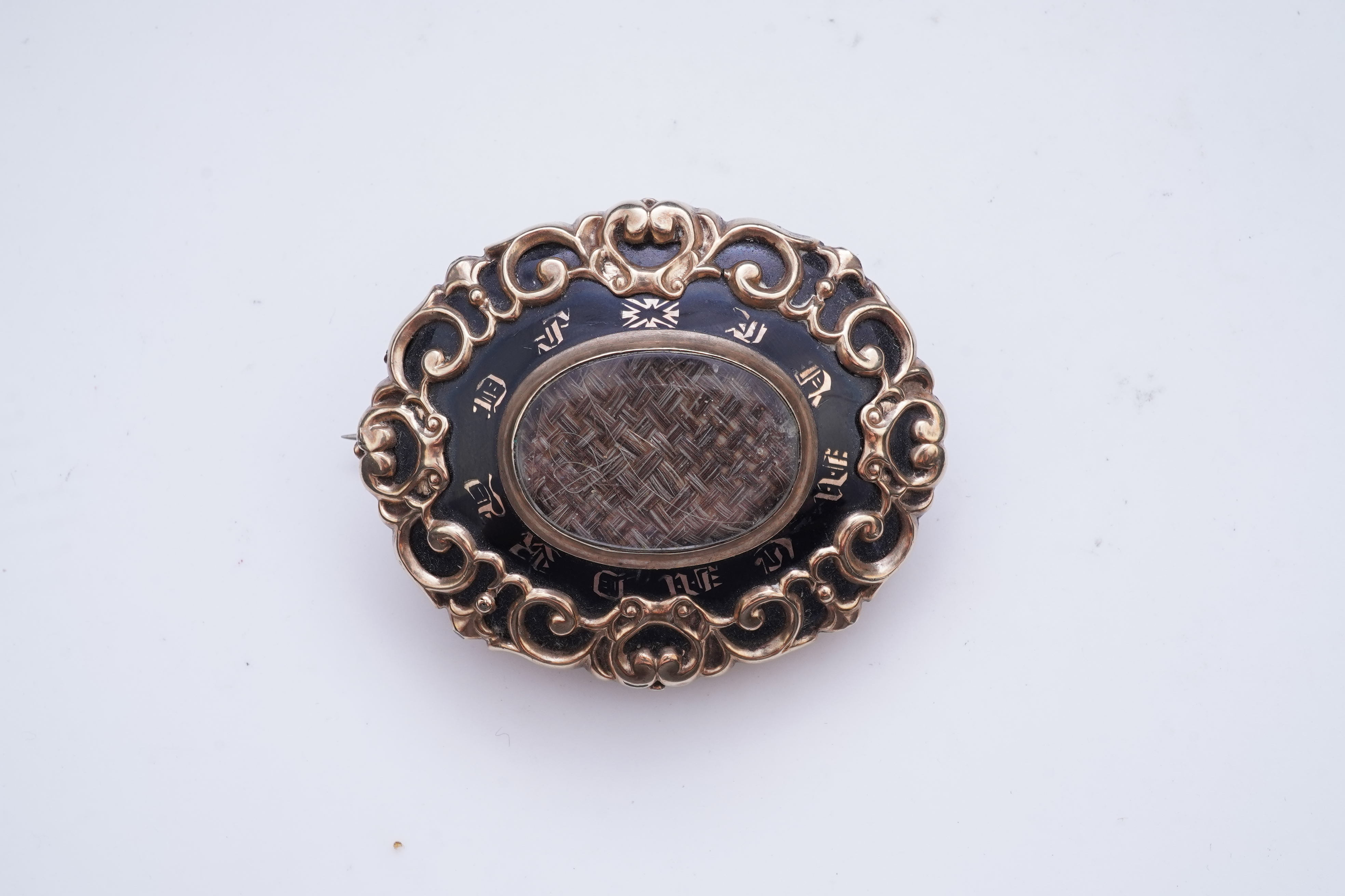 A Victorian mourning jewel, circa 1875